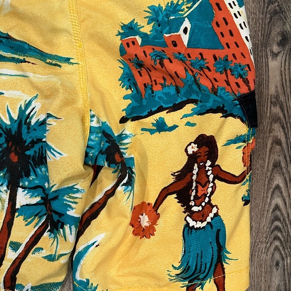 Billabong Men's Hawaiian Print Boardshorts - Size 30 - Picture 6 of 8